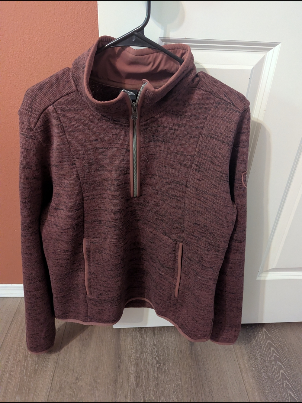 Kuhl Quarter-Zip Pullover in Dusty Rose